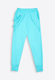 Casual Tiffany cargo joggers on plain background – East Vibe